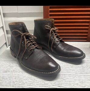 Cole Haan Canton Dark Brown Leather Boots (Unworn)